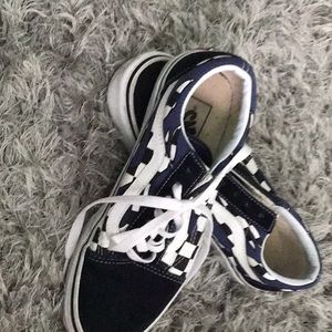 Vans, black and white and blue checked Sneaker